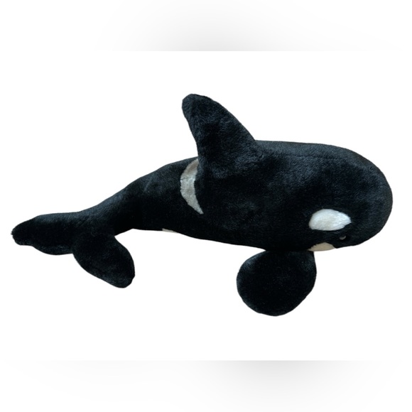 Set of 2 Vintage Sea World Orca Killer Whales Shamu Plushes/Stuffed Animals GUC - Picture 5 of 11